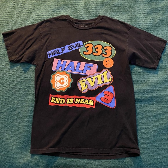Half Evil 333 Vintage Stamp Tee - Picture 1 of 3